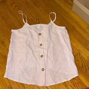 Nordstrom BP pink and white stripped tank top